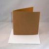 10 x 8"x8" Real Kraft Card Blanks With White Envelopes