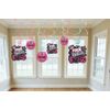 Rocker Girl / Princess Hanging Swirl Party Decoration with Cutouts, 12 in pack