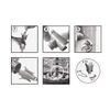 First Plast RAIN1B Modular Rain Chain Dripper White