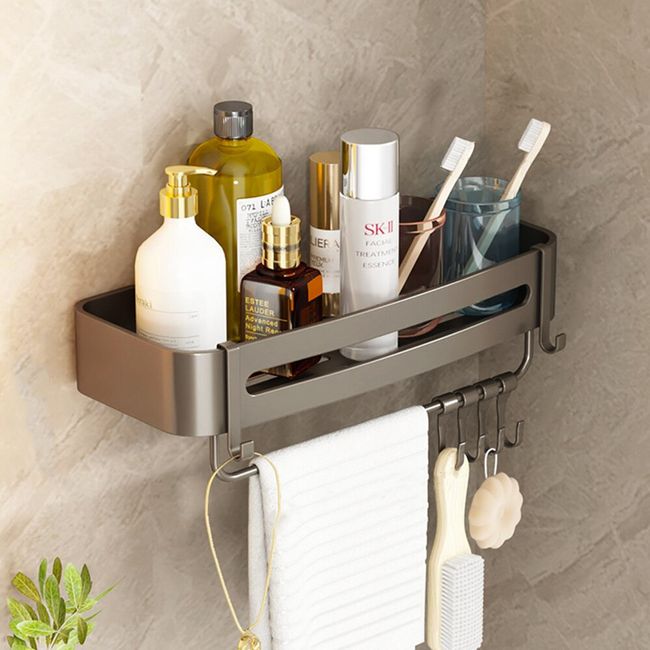 Bathroom Corner Shelf Wall Mounted, No Drilling Storage Rack For Washroom,  Shower, Toilet, Sink