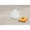 Mud Pie Chunky Knob Jam, jar 4" x 3 1/2" dia | spoon 4", WHITE