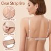 iMucci Clear Strap Bra Professional Dance Bra NO Sponge Invisible Ballet Bra
