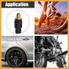 Partuto 1.5m Car Tire Inflator Extension Hose Chuck Adapter Connect Pipe Replacement