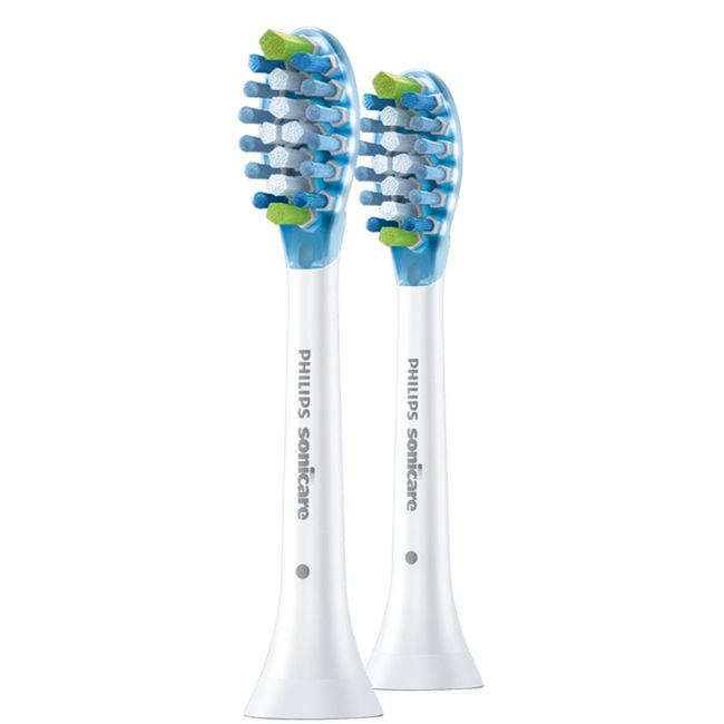 Genuine Philips Sonicare Adaptive Clean replacement toothbrush heads, HX9042/64, White 2-pk