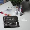 Inge Leather Manicure Set - Stainless Steel Nail Kit with 14 Pieces