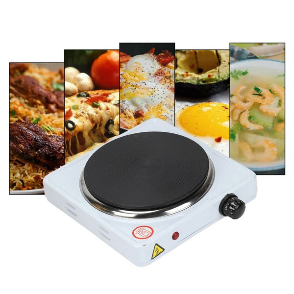 Yorkshire Homeware 1500W Electric Hot Plate Table Top Cooking Hob Cooker Hotplate Stove Cast Iron Heating Plate - Portable for Home, Camping & Caravan (Single Hot Plate)