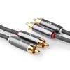 NEDIS Premium Tulp Stereo Audio Kabel/schwarz - 1 Meter