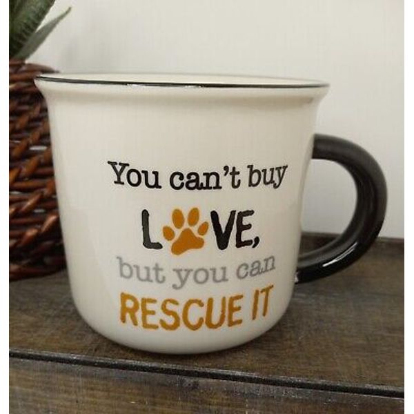 "You Can’t Buy Love But You Can Rescue It" PET DOG LOVER GANZ NEW Coffee Mug Cup