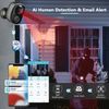 Solar Battery Powered Wireless Security Camera Wifi 3MP 2-Way Audio+32GB TF Card