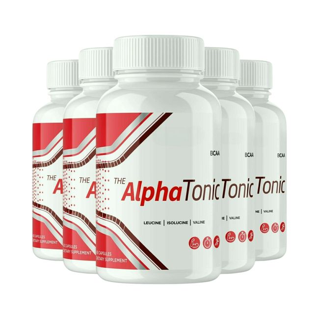 5-Pack Alpha Tonic Male Pills - Alpha Tonic Male Support Supplement-300 Capsules