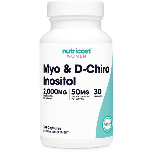 Nutricost Myo Inositol & D-Chiro Inositol for Women 2000mg, 120 Capsules