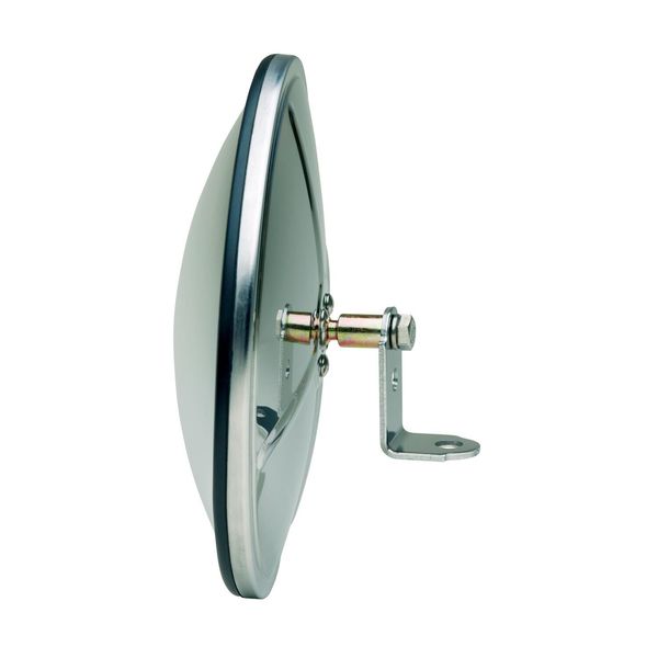 Clamp on Spot Mirror HD 8 1/2" round full bubble convex SS CL085BB