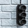 Surface-Mounted Porcelain Frame 1 Gang QR1 Black