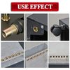 300 PCS Rivet Nuts M3-M12 Carbon Steel Rivnut Insert Nutsert Threaded Flat Head