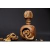 Apple Shape Nutcracker (Apple) - Handcrafted Olive Wood Nutcracker | Unique Traditional Lever and Modern Design | Nut Cracking Tools for Walnuts, Pecans, Hazelnuts