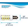 10-Pack HQRP E12 110V LED Light Bulb for GE WE4M305 Dryer Replacement