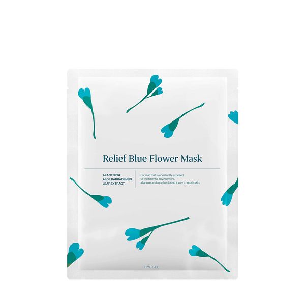 Relief Blue Flower Mask