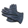 Ladies Genuine Leather Gloves (Small, Navy)