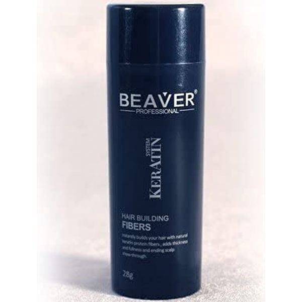 Beaver Keratin Hair Building Fibers 28g/0.98 oz - Medium Brown