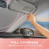 Carbella Palm Tree Sunset Car Window Sun Shade Auto Shade for Windshield Visor