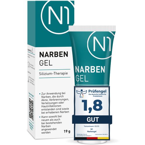 N1 Scar Gel 19 g for Children & Adults Relieves New and Old Scars - Scar Care for Flatter, Softer, More Elastic and Less Visible Scars - Pharmacy Product