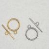 [1 Pair] Mantel Clasp Bracelet, Handmade, Bracelet, Necklace, Ring Accessory Making (Silver)