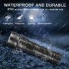 Super Bright LED Flashlight Zoom Bar Torch Rechargeable Waterproof Searchlight