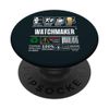 Watchmaker Job Description Label Coffee & Beer Horology PopSockets Swappable PopGrip