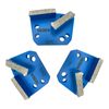 9 Pack Bolt-On Trapezoid Grinding Disc Hard Bond for Concrete Floor Grinder Tool