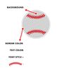 Custom Embroidered Baseball Patch - Ball Sport Team Sew on Round Patch