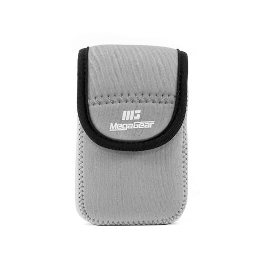 MegaGear MG705 Ultra Light Neoprene Camera Case compatible with Panasonic Lumix DC-TZ95, DC-TZ90, DMC-TZ80 - Grey