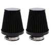 E-Bro 2PCS Motorcycle Air Intake Filter Cleaner Black (39mm)