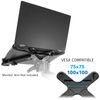 Vesa Laptop Tray 11"17" Computers Clamp On Notebook Holder Arm For Vesa Compat