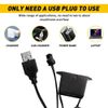 5M USB LED Car Atmosphere Wire Strip Interior Decor Blue Light Lamp Accessories