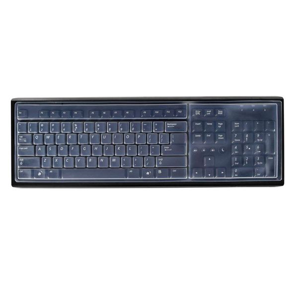 SDTEK Keyboard Protector Desktop Skin Silicone Cover Clear Film Universal