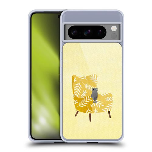 Head Case Designs Officially Licensed Planet Cat Mustard Chair Cat Arm Chair Gel Case [Military Grade Protection] Compatible with Google Pixel 8 Pro