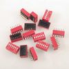 20pcs Double Row Dip Switch 6 Position Slide Type Switch 2.54mm PCB On-Off Toggle Switch for Circuit, Breadboard
