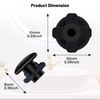 6 Pieces Replacement Part Reservoir Tank Valve Rubber Gasket, Washer Reservoir Plug Compatible with Waterpik Water Flossers WP100, WP900, WP112, WP250, WP300, Ultra, Nano, Traveler, VAVA, H2o