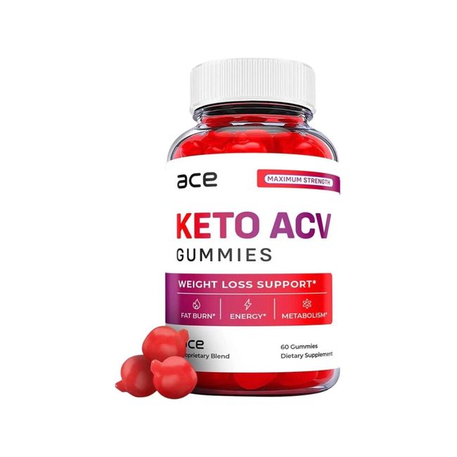 Ace Keto Gummies - Ace Keto ACV Gummies Weight Loss, Vegan - 60 Gummies