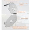 2X Watermelon Mirror Turn Signal Angled Bracket For Semi Trailers Tractors 7 & 8