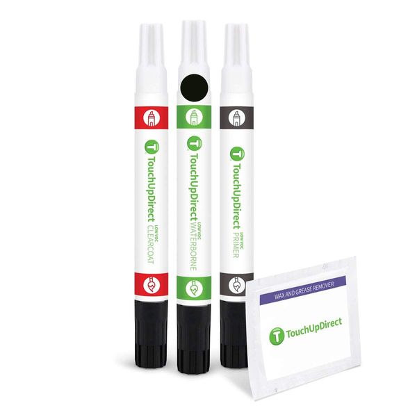 TouchUpDirect EB Ebony Black Compatible With Kia Exact Match Touch Up Paint Combo - Preferred Kit