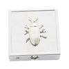 Beetle Pill Trinket Box Chrome with Mirror Gift 522