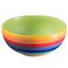 Purity Style Hand Painted Rainbow Stripe Ceramic Cereal Bowl