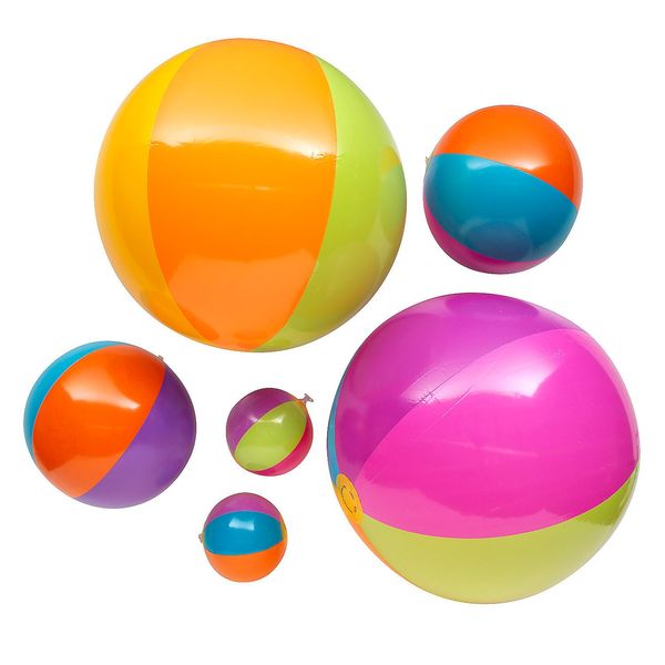 Fun Express Bulk 48 Pieces Bright Beach Ball Assortment Kit