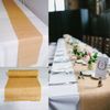 5 pack Burlap Table Runner 14" x 72" 100% JUTE BURLAP TABLE DECOR WEDDING SHOW