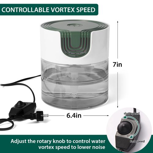 Oxyvana Water Air Purifiers for Home, Quiet Variable Speed Water Based Air Purifier with 7 Color Night Light, Air Washer Humidifier Essential Oils Aroma Fresher for Home, Bedroom, Office, Pet Odors