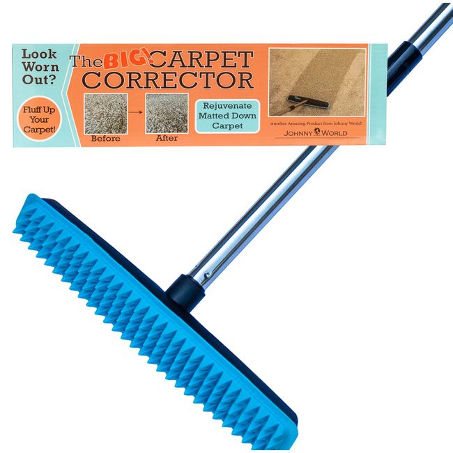 The Big Carpet Corrector - Rejuvenate Matted Down Carpet! Great for Steps, Hallways and High Traffic Areas. Large Version of The Carpet Corrector!