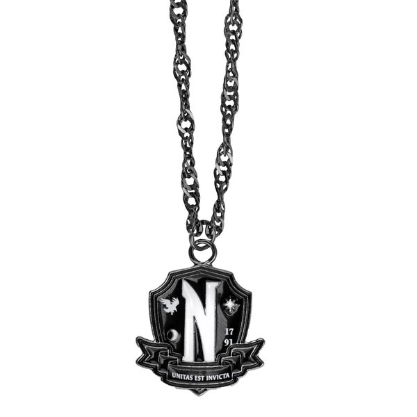 Cinereplicas Wednesday Nevermore Academy Necklace 3Cm