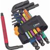 Wera 950/9 Hex-Plus Multicolor L-Key Set, Imperial Sizes