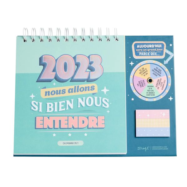 Mr. Wonderful - Desk Calendar- 2023, we will hear so well